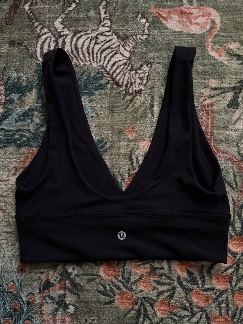 lululemon athletica Black V-Neck Low-Impact Sports Bra
